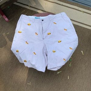 Castaway Shorts Size 38 Hamburgers and Hotdogs